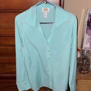 Talbots Light Blue Button-Down Shirt